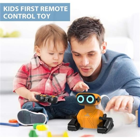 Robot Toys for Kids, 2.4Ghz Remote Control Robot Toys with LED Eyes &  Sound - Picture 6 of 6